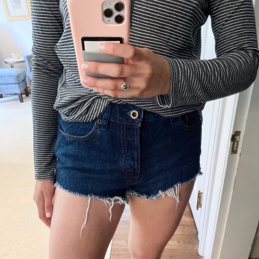Free People Sophia Denim Jean Cut Off Shorts